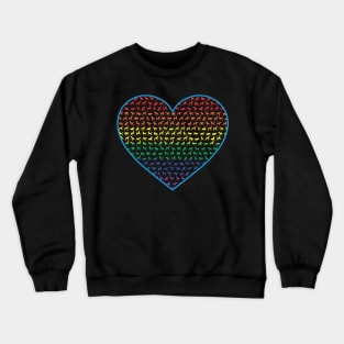 Rainbow Gay Pride Dog Lover Crewneck Sweatshirt